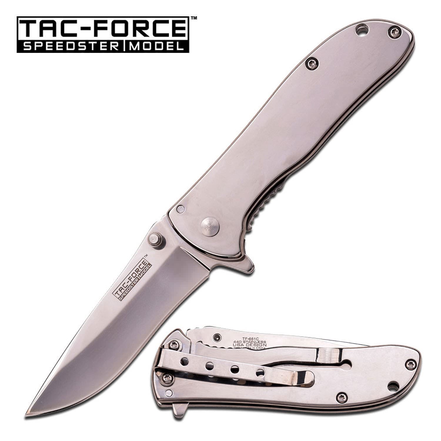 Speedster Model Spring Assisted Knife - Mirror - Tophatter's Army Products & Self Defense Collectible Weapons - Tophatter Daily Deals